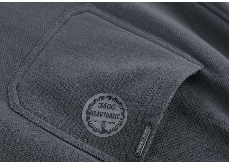 TopStoney NBOStudio 360G Men's Heavy Pure Cotton Sports Slim Drawstring Casual Pants