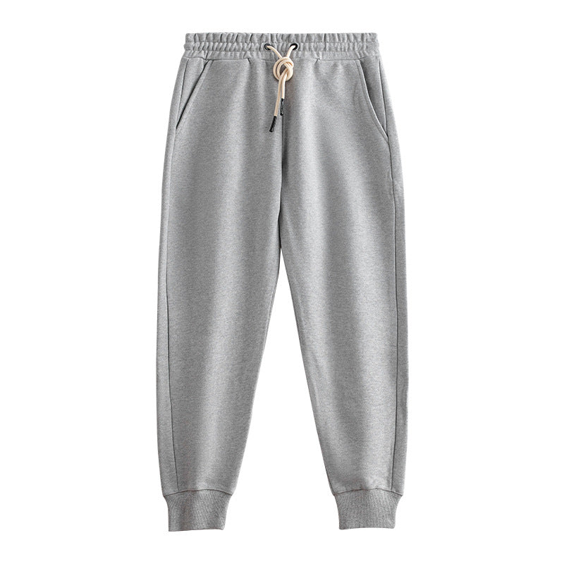 Everlane NBOStudio 470G cotton plus velvet thickened solid color men and women couple sweatpants