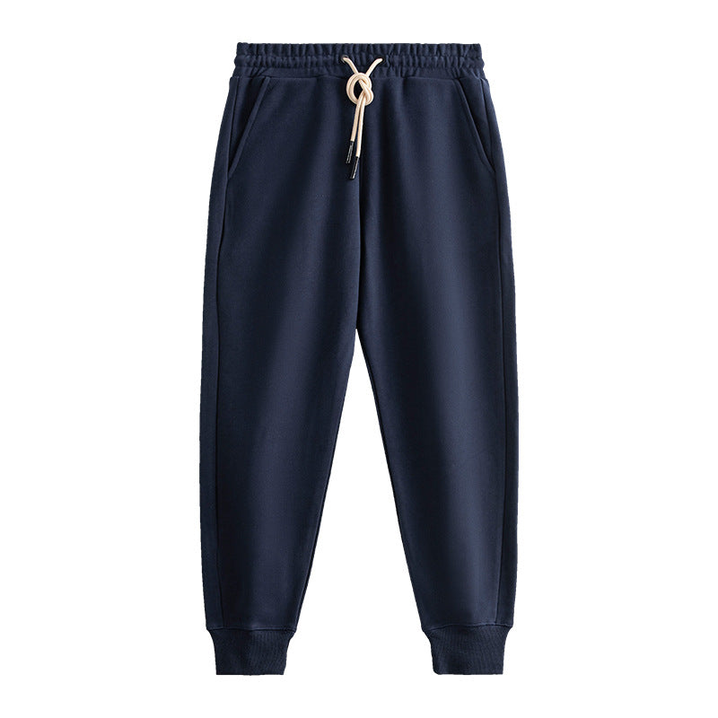 Everlane NBOStudio 470G cotton plus velvet thickened solid color men and women couple sweatpants