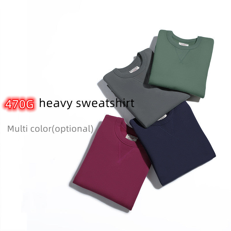 Everlane NBOStudio 470G cotton plus velvet thickened solid color men and women couple Sweatshirt